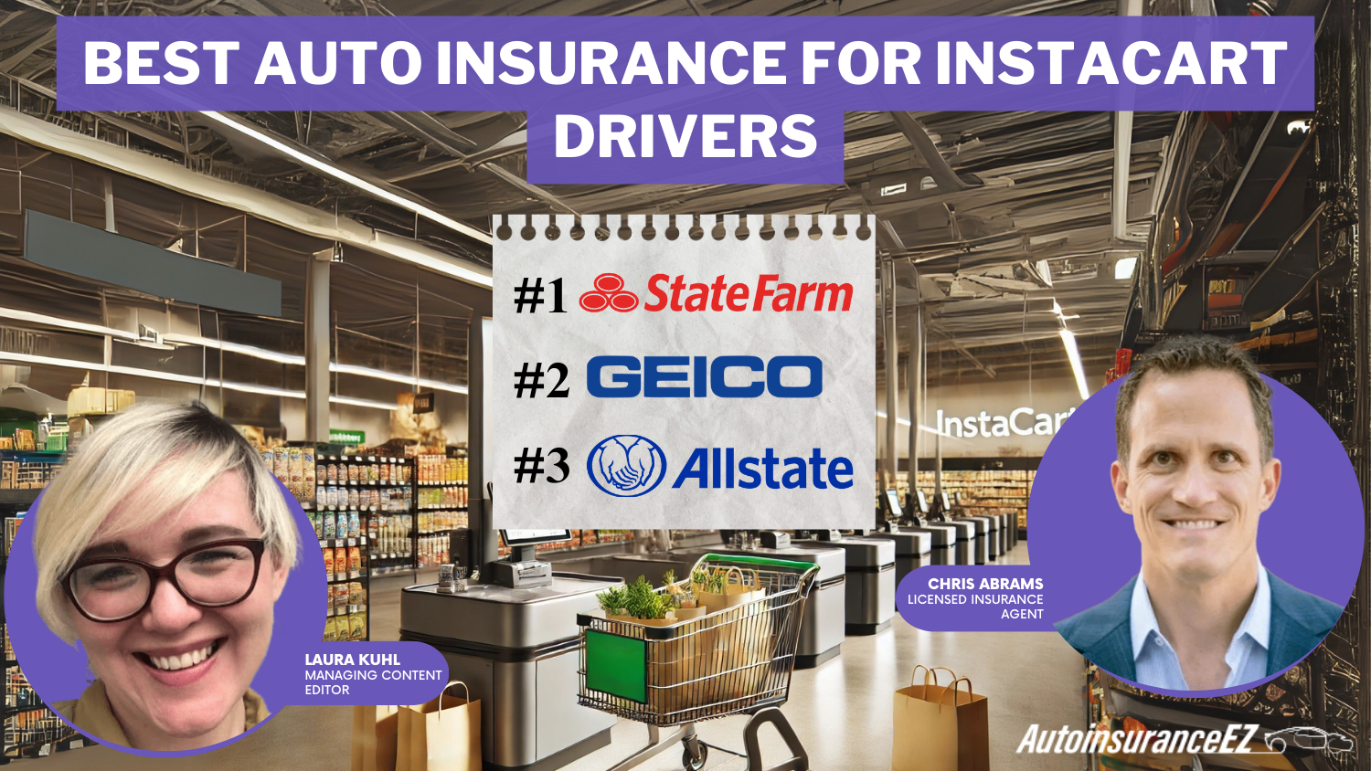 Best Auto Insurance for Instacart Drivers: State Farm, Geico, and Allstate