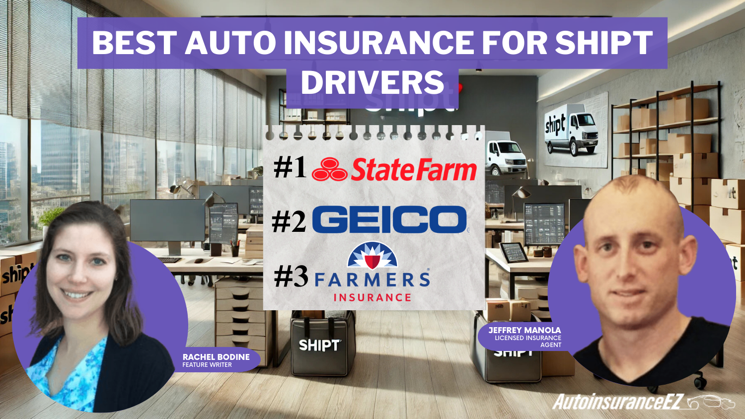 State Farm, Geico, and Farmers: Best Auto Insurance for Shipt Drivers