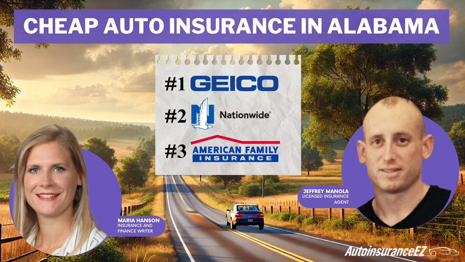 Cheap Auto Insurance in Alabama: Geico, Nationwide, and American Family Cheap Auto Insurance in Alabama: Geico, Nationwide, and American Family