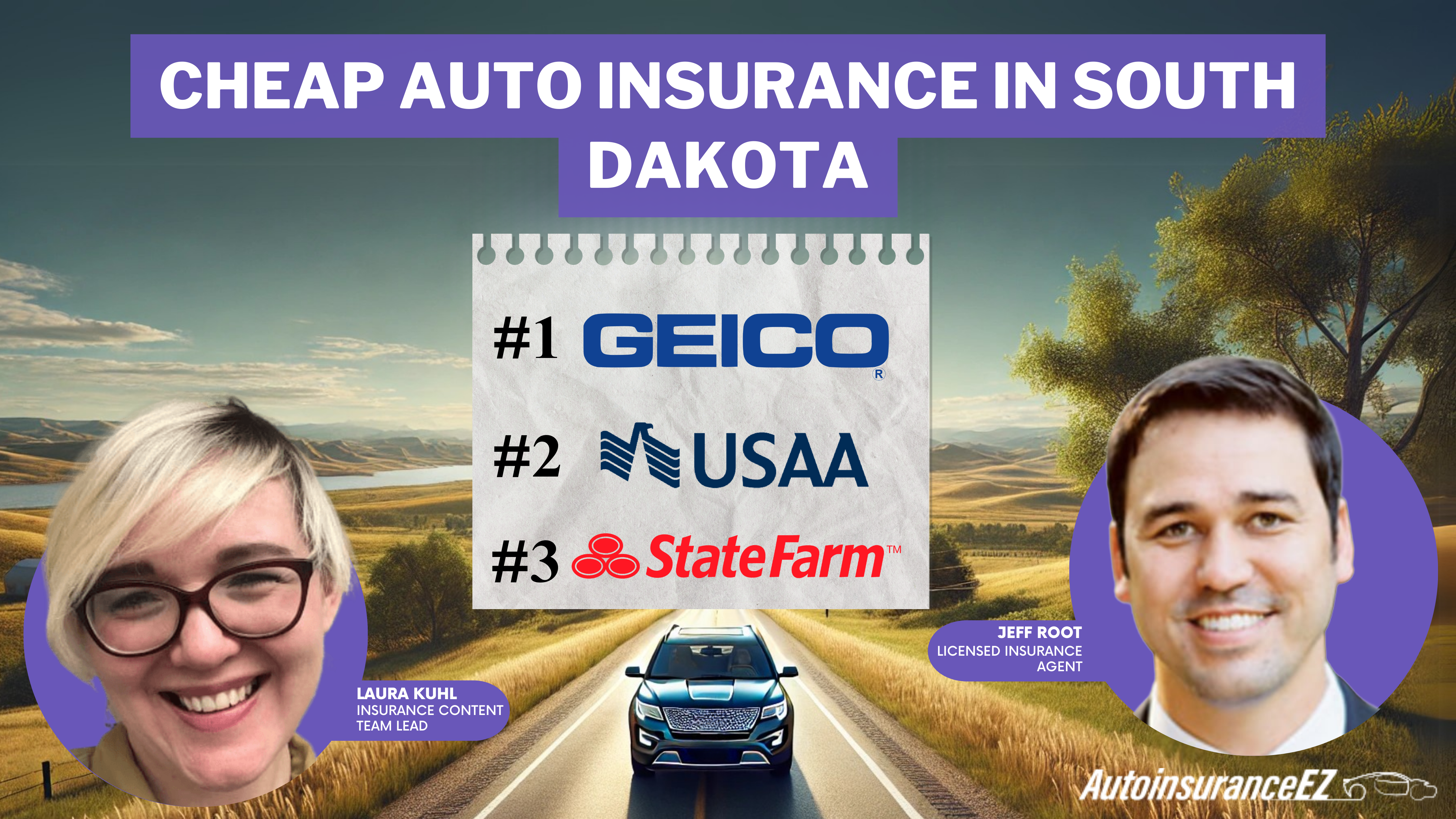 Cheap Auto Insurance in South Dakota: Geico, USAA, State Farm Cheap Auto Insurance in South Dakota: Geico, USAA, State Farm