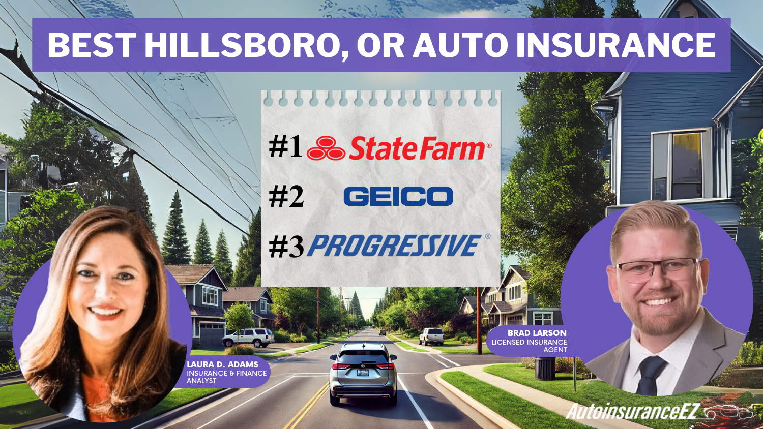Best Hillsboro, OR Auto Insurance: State Farm, Geico, and Progressive