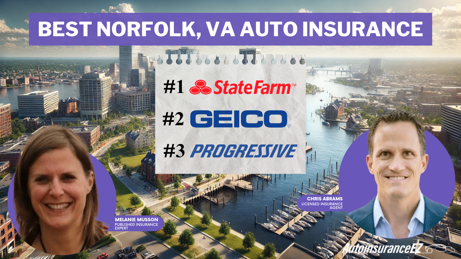 Best Norfolk, VA Auto Insurance: State Farm, Geico, and Progressive