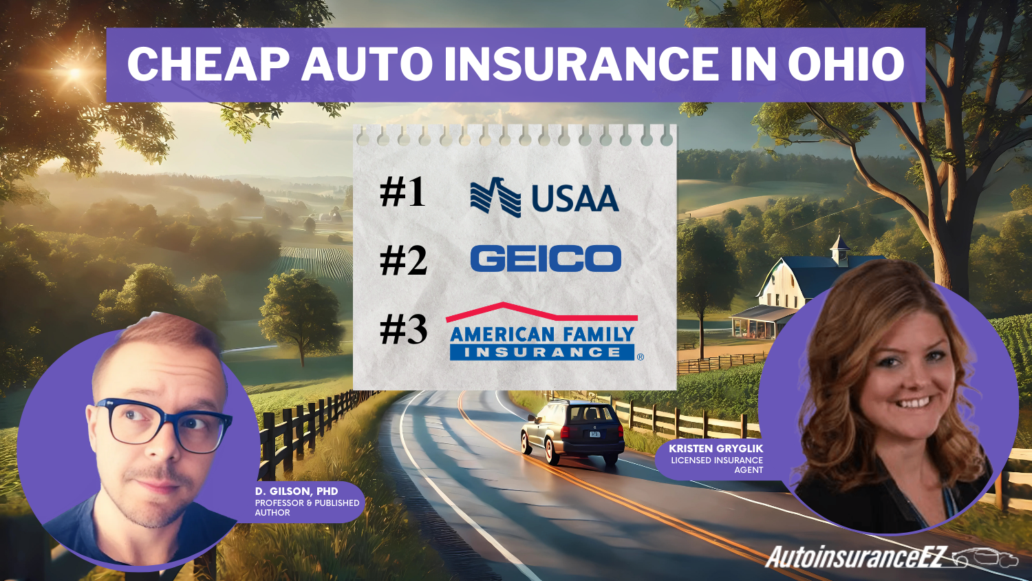 Cheap Auto Insurance in Ohio: USAA, Geico, American Family